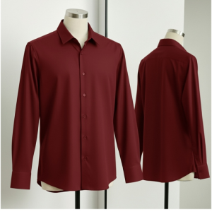 China Micro Maroon Color Shirt