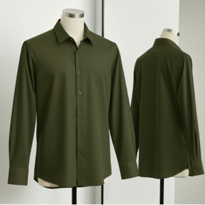 China Micro Olive Color Shirt