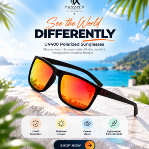 1PC UV 400 Hot Polarized Sunglass Red Color