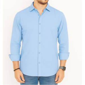 Sky Color Oxford Cotton Shirt
