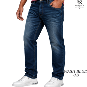 Premium Denim Wash Blue-3D