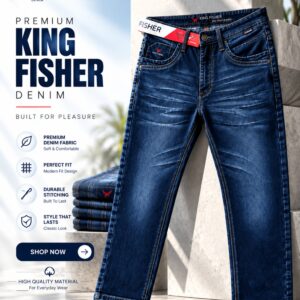 Premium Denim Wash Blue-3D