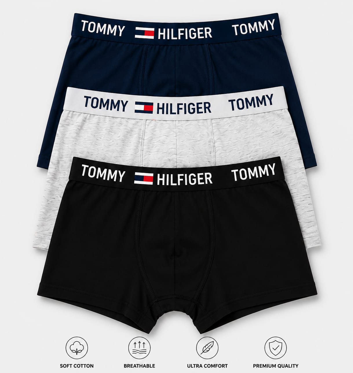 Men's Innerwear 3 pes combo Box (Tommy Hilfiger)
