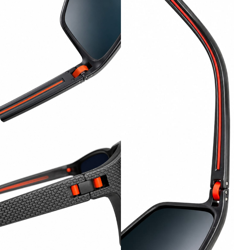 1PC UV 400 Hot Polarized Sunglass Red Color - Image 2