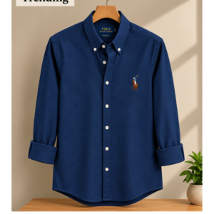 Nevy Blue Oxford Cotton Shirt