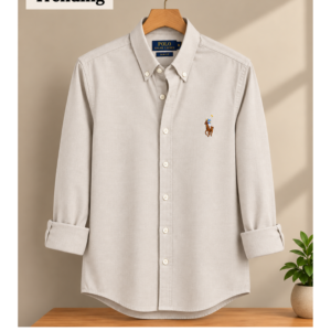 Baige Color Oxford Cotton Shirt