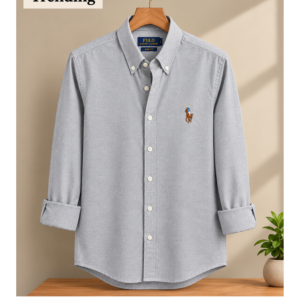Ash Color Oxford Cotton Shirt