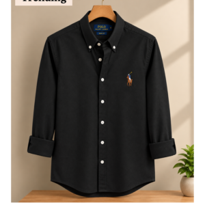 Black color Oxford Cotton Shirt